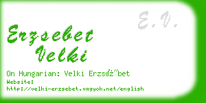 erzsebet velki business card